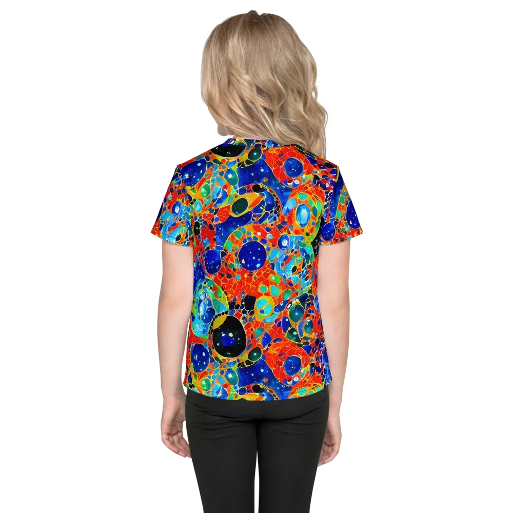 Galactic Glaze on Kids Crew Neck T-Shirt — Back