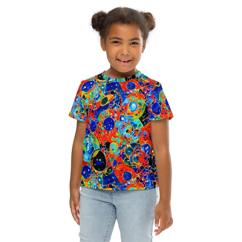 Galactic Glaze on Kids Crew Neck T-Shirt — Front