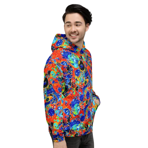 Galactic Glaze on a Hoodie