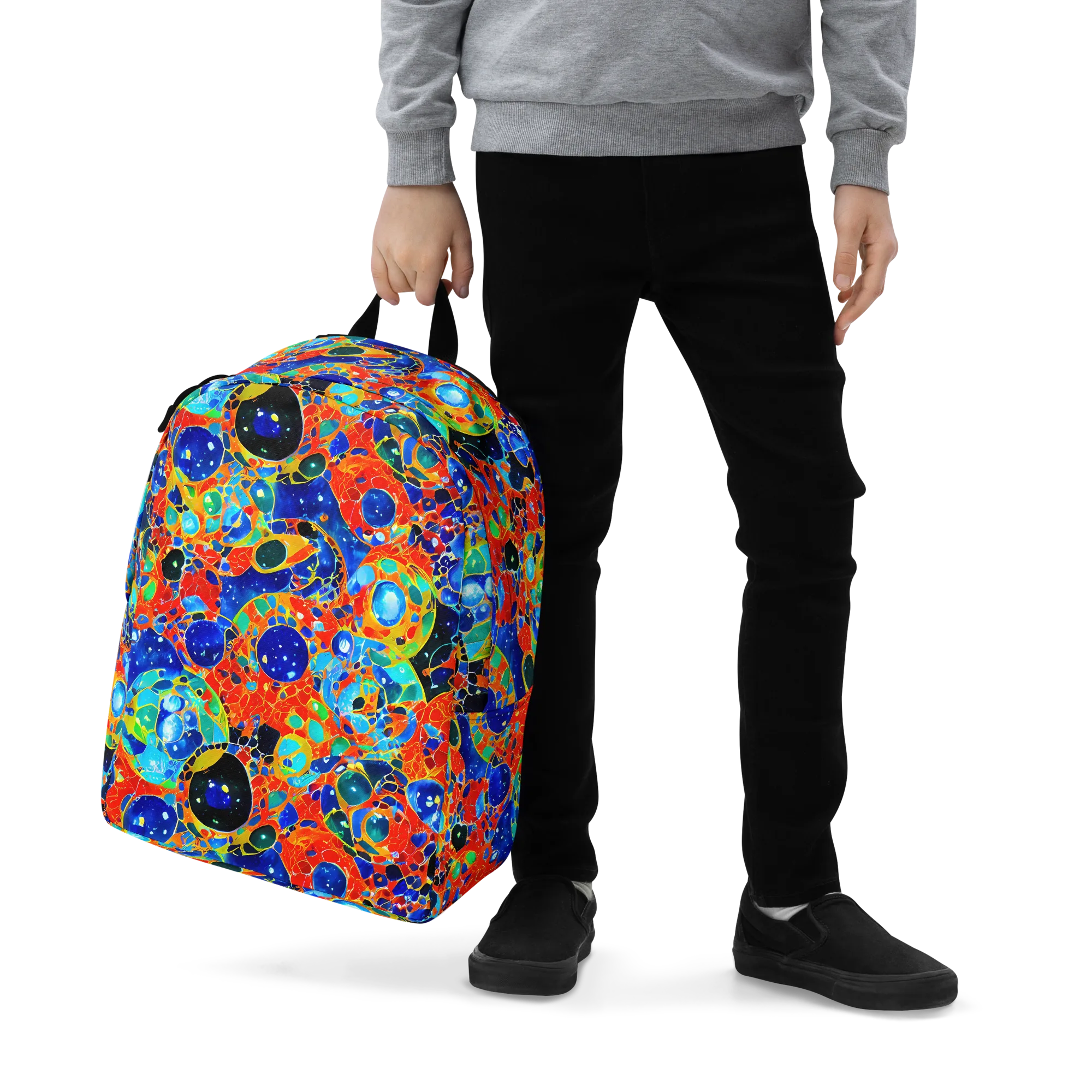 Galactic Glaze on Minimalist Backpack — Zoomed-in