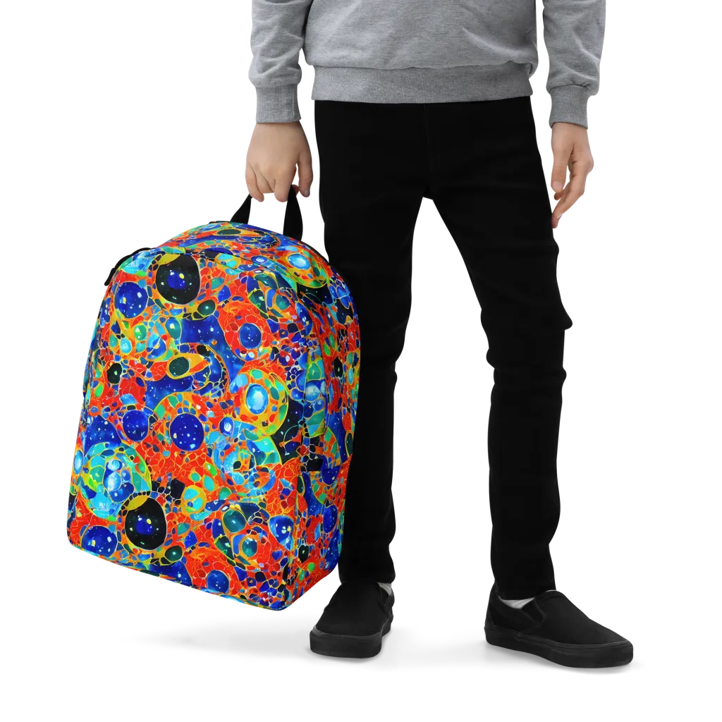 Galactic Glaze on Minimalist Backpack — Zoomed-in