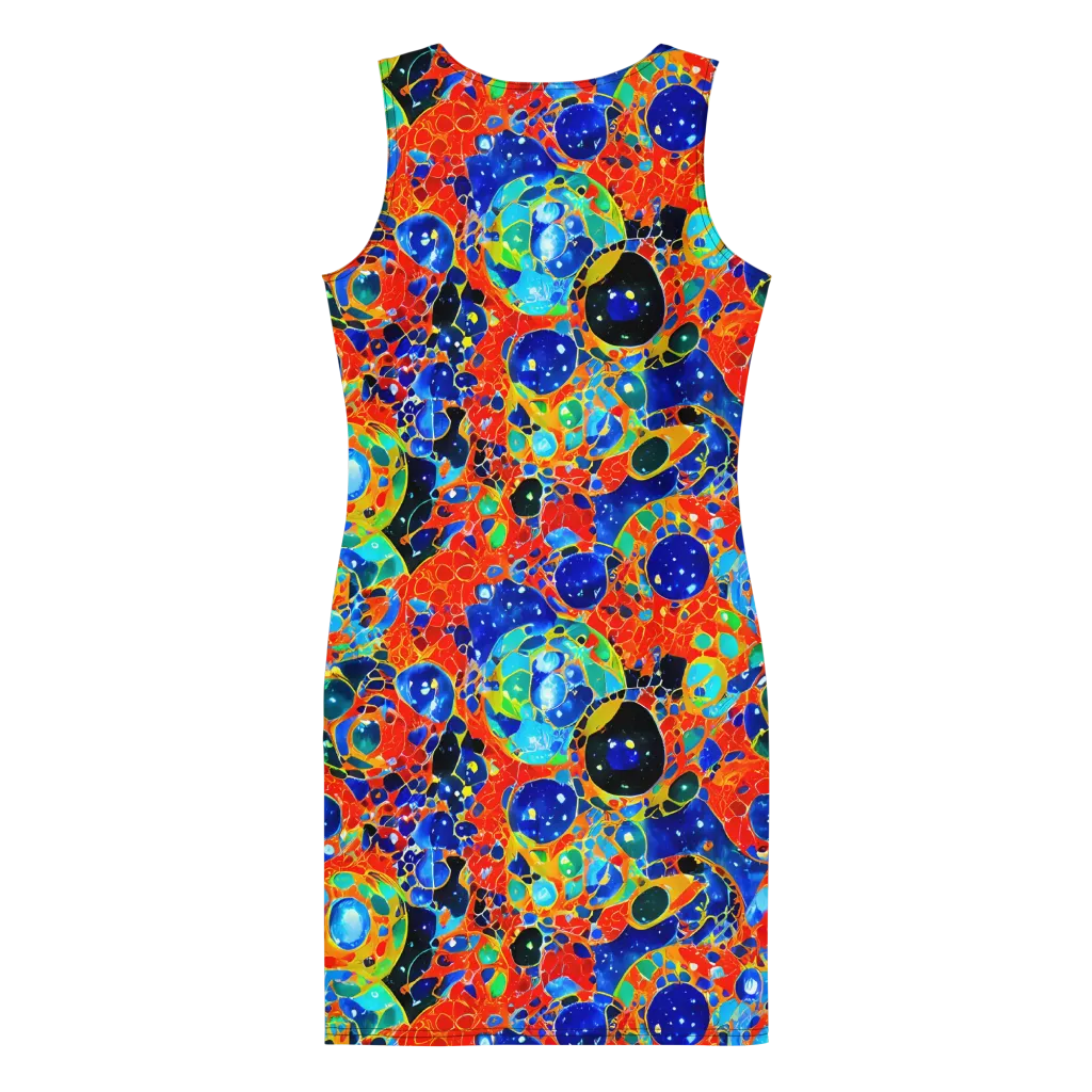 Galactic Glaze on Bodycon Dress — Back