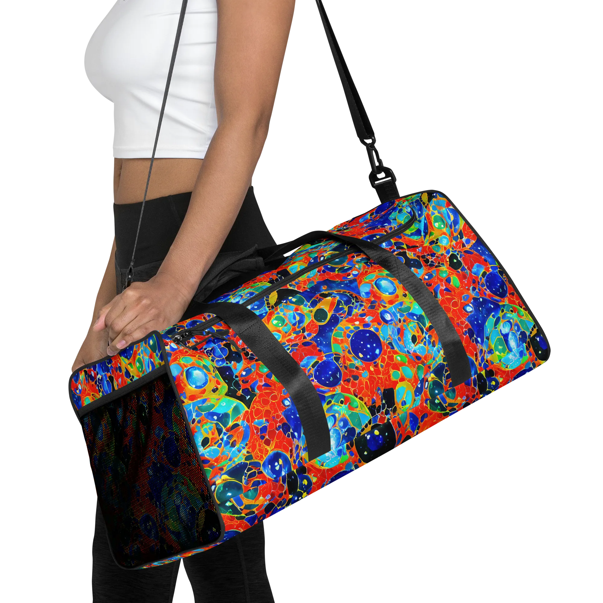 Galactic Glaze on Duffle Bag — Front