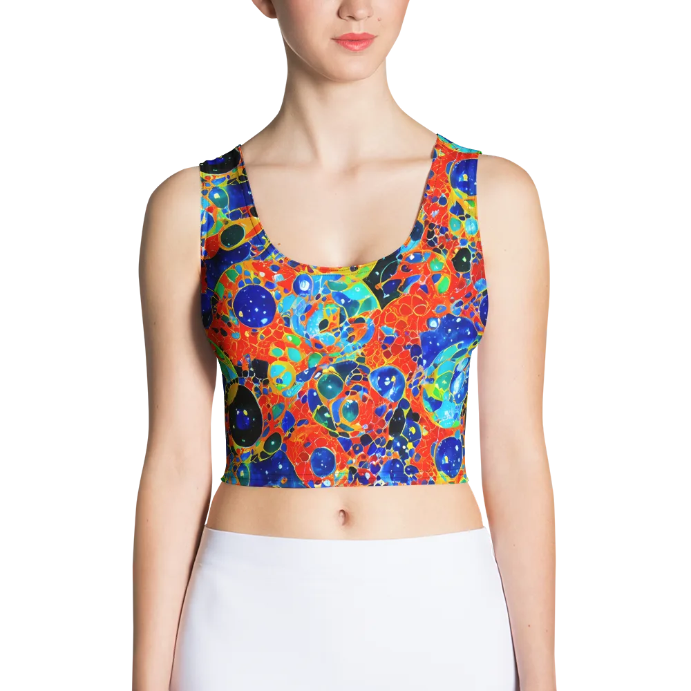 Galactic Glaze on Crop Top — Front