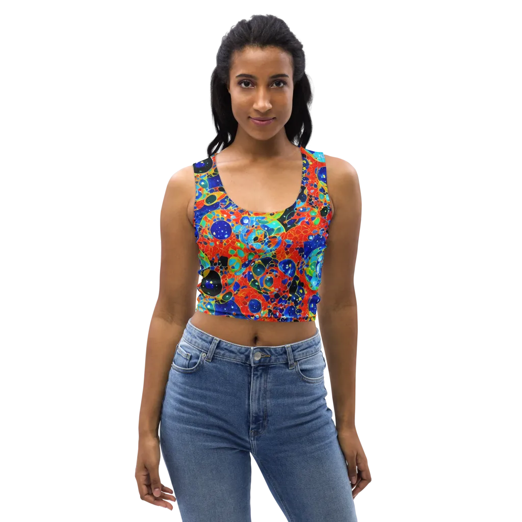 Galactic Glaze on Crop Top — Front