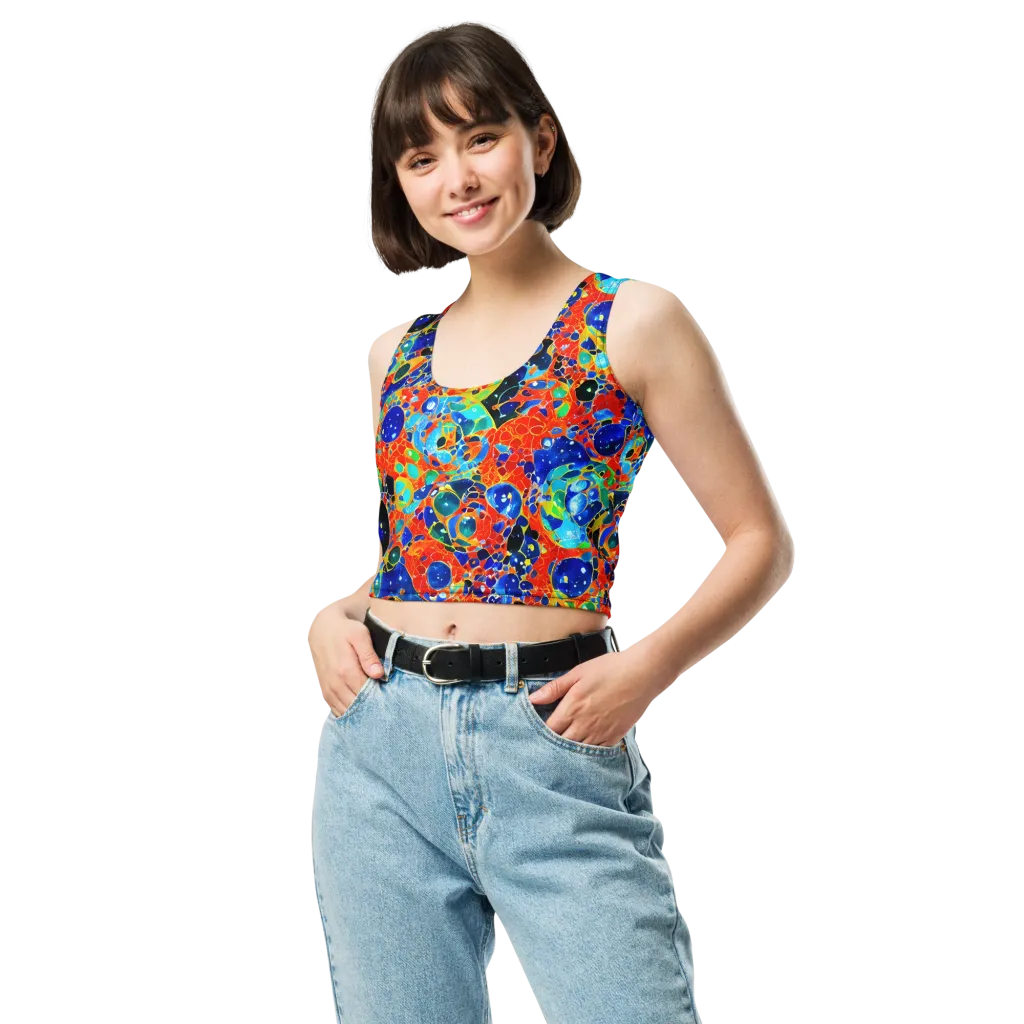 Galactic Glaze on Crop Top — Front