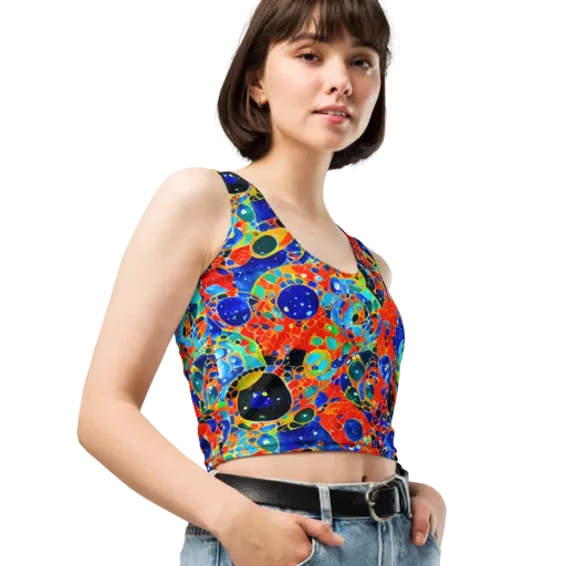 Galactic Glaze on a Crop Top