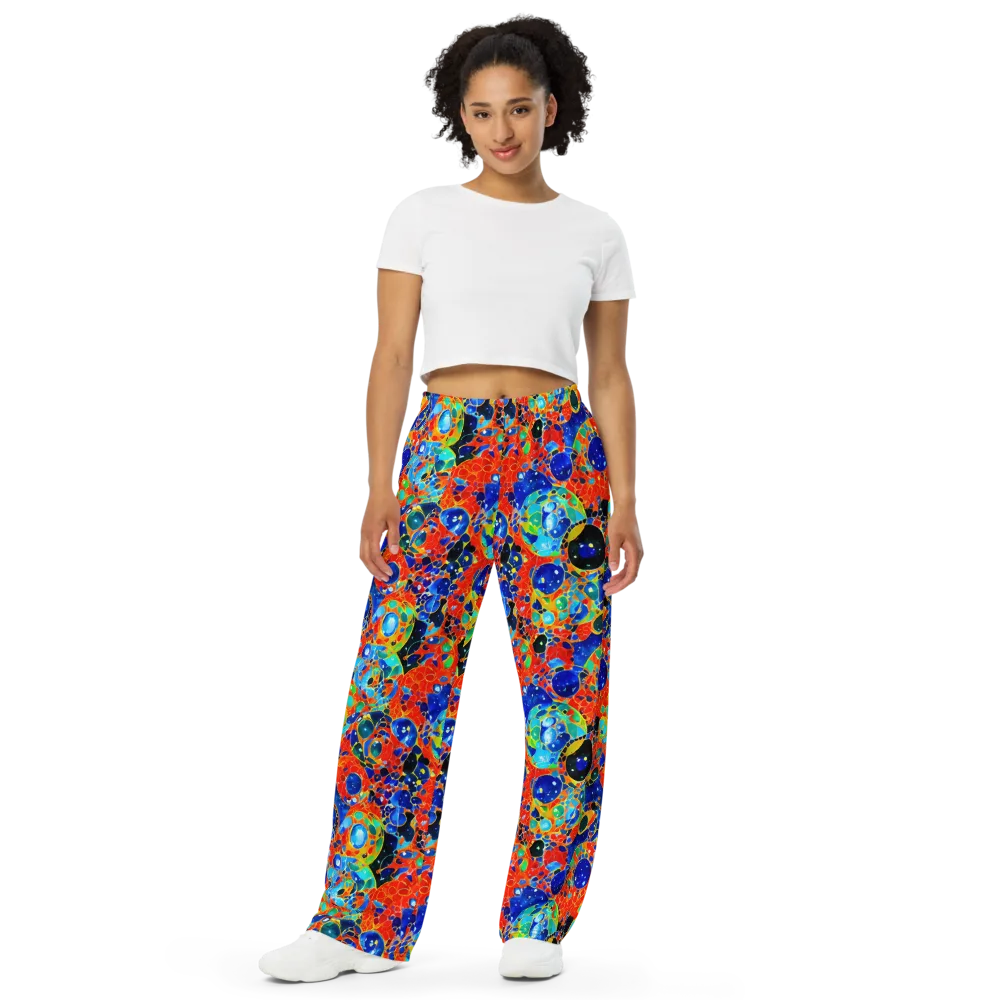 Galactic Glaze on Wide-Leg Pants — Front