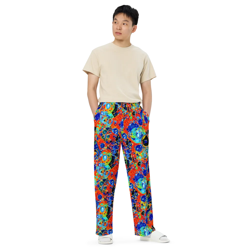Galactic Glaze on Wide-Leg Pants — Front
