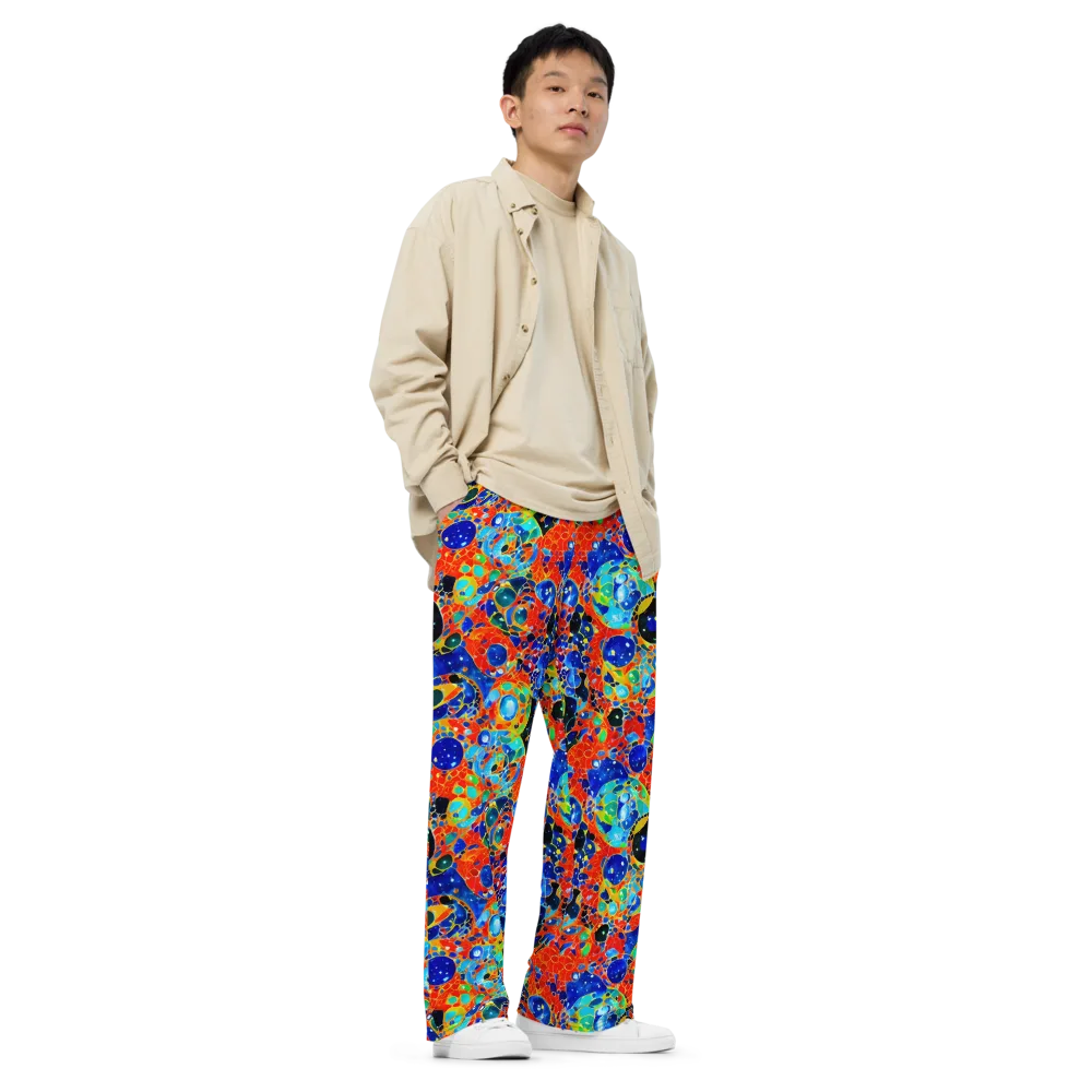Galactic Glaze on Wide-Leg Pants — Right Front