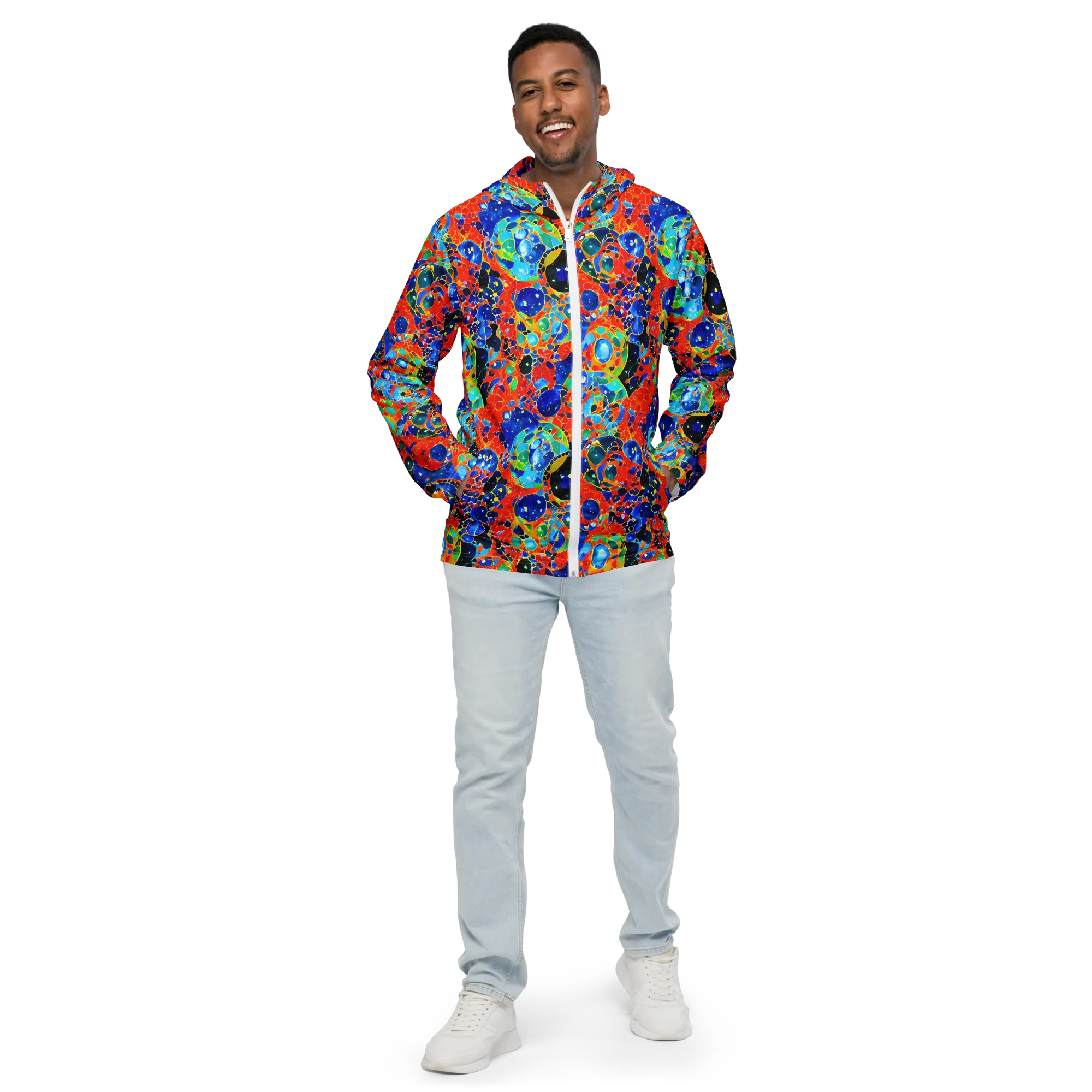 Galactic Glaze on Men's Windbreaker — Front