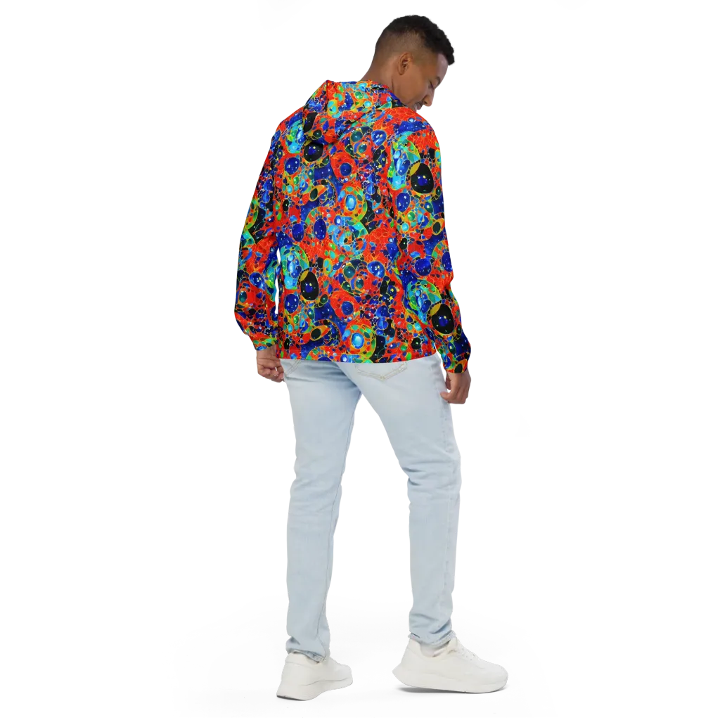 Galactic Glaze on Men's Windbreaker — Back