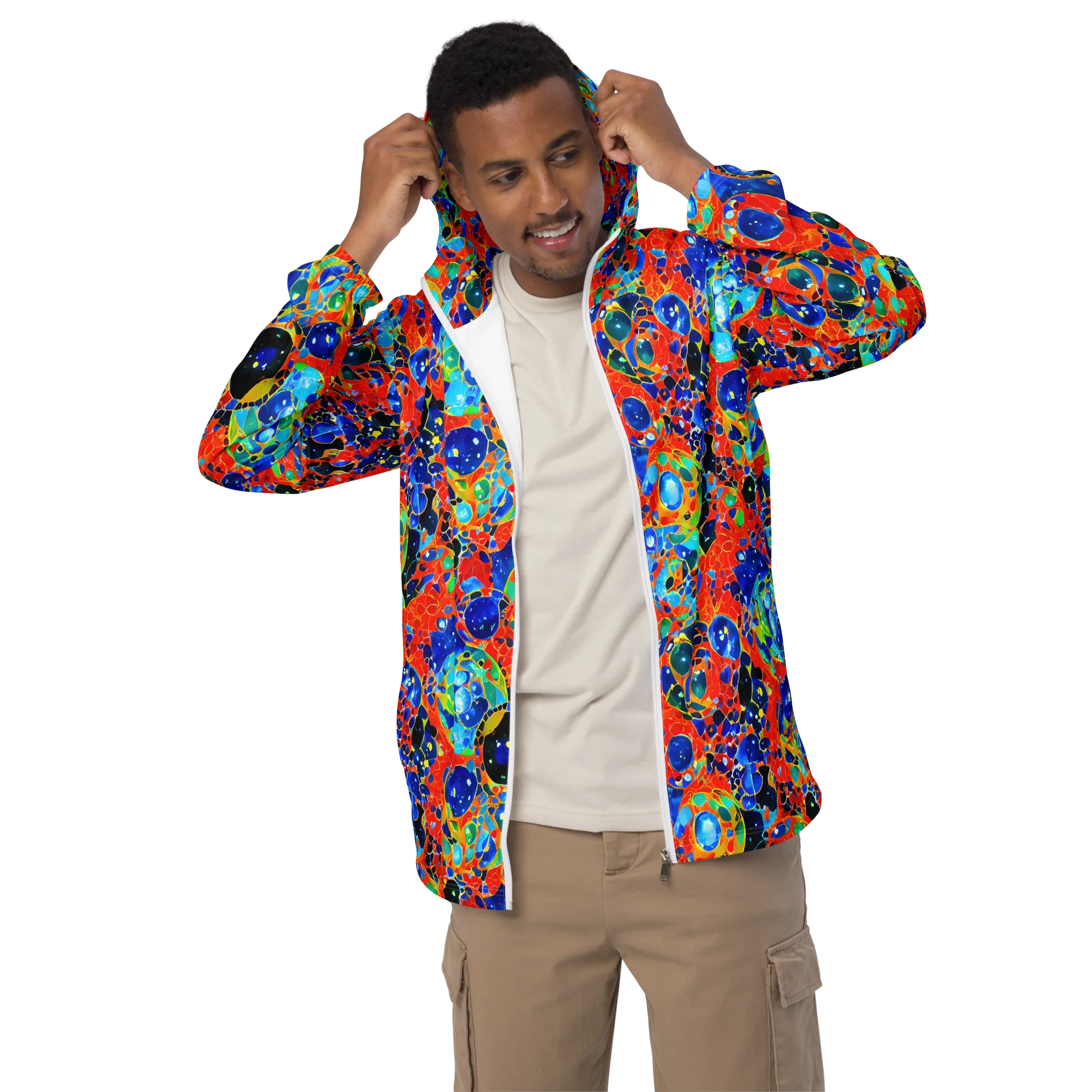 Galactic Glaze on Men's Windbreaker — Front