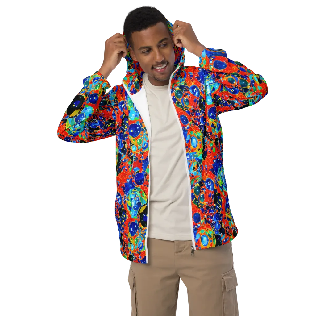 Galactic Glaze on Men's Windbreaker — Front