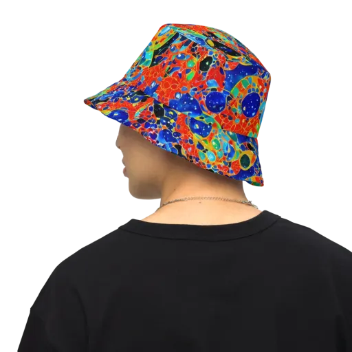 Galactic Glaze on a Reversible Bucket Hat