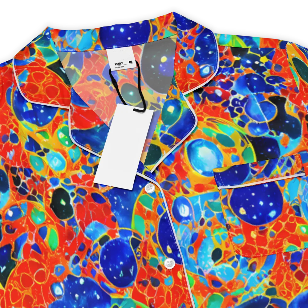 Galactic Glaze on Women's Short Sleeve Pajama Top — Product details