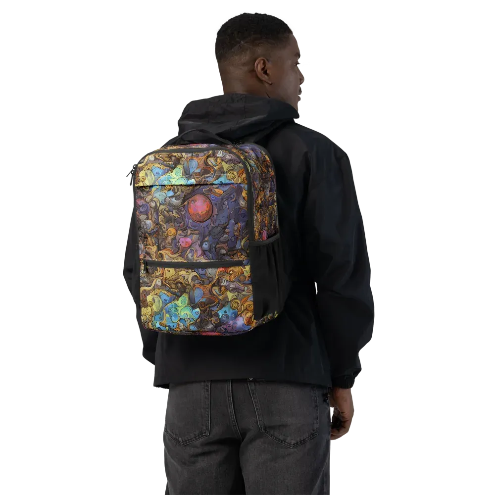 Electric Curio on Utility Backpack — Back