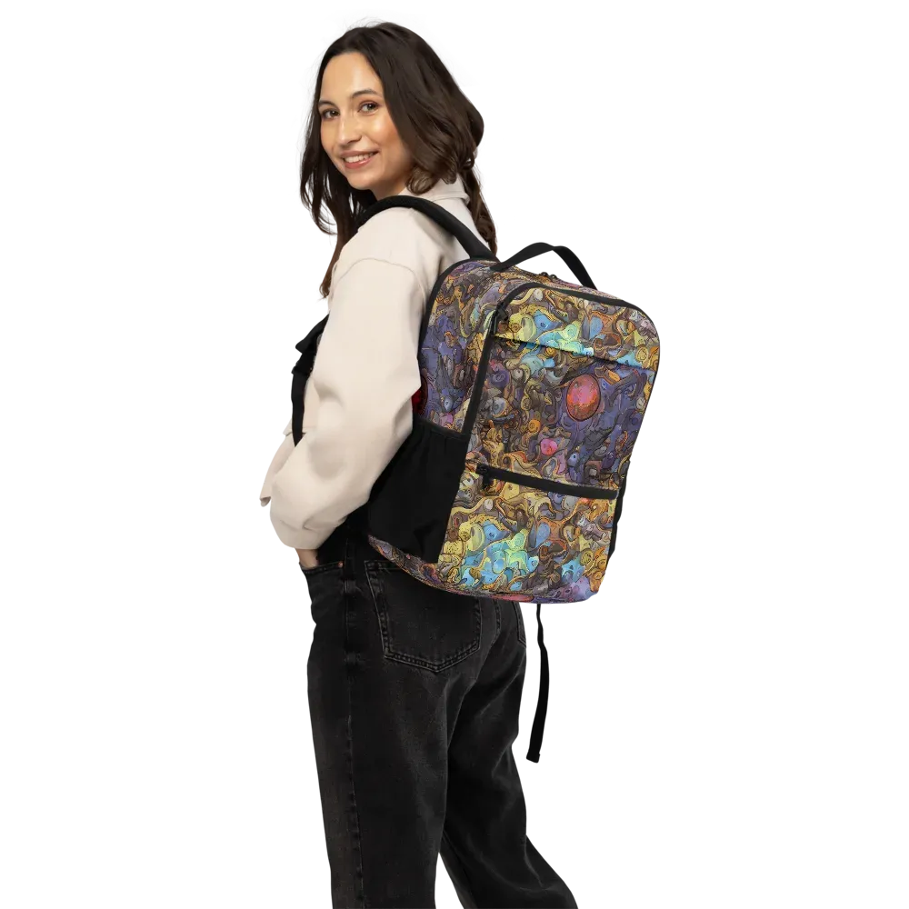 Electric Curio on Utility Backpack — Back