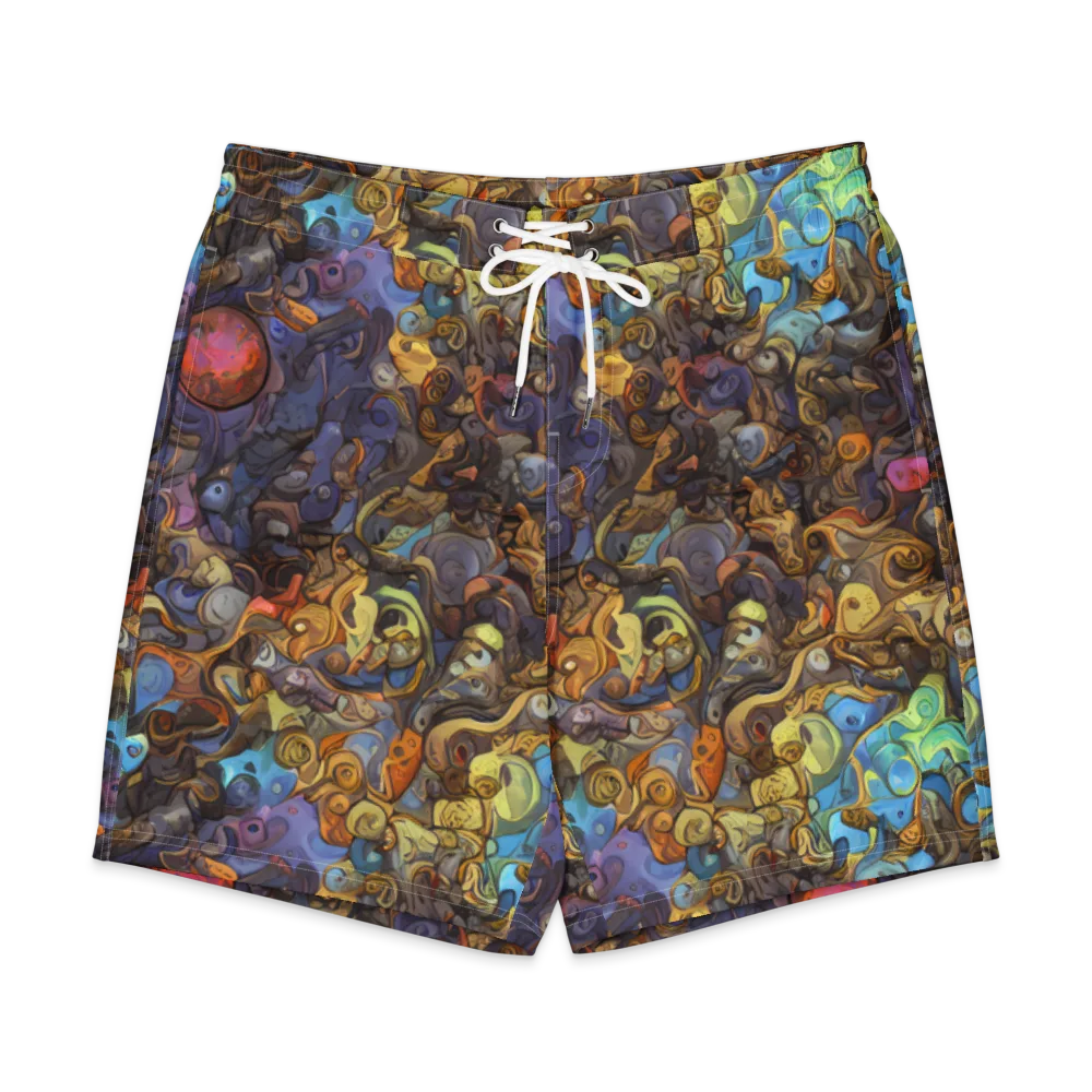 Electric Curio on Men's Board Shorts — Front