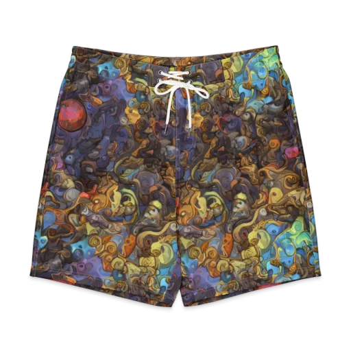 Electric Curio on a Men's Board Shorts