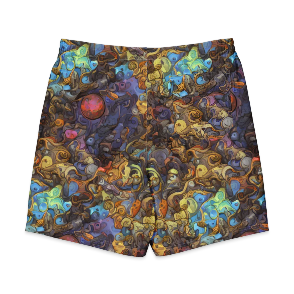 Electric Curio on Men's Board Shorts — Back