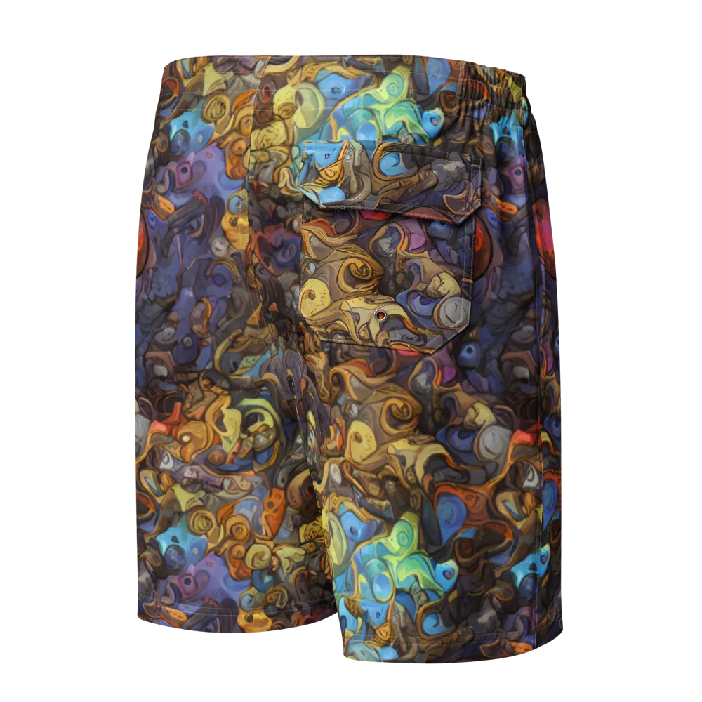 Electric Curio on Men's Board Shorts — Back