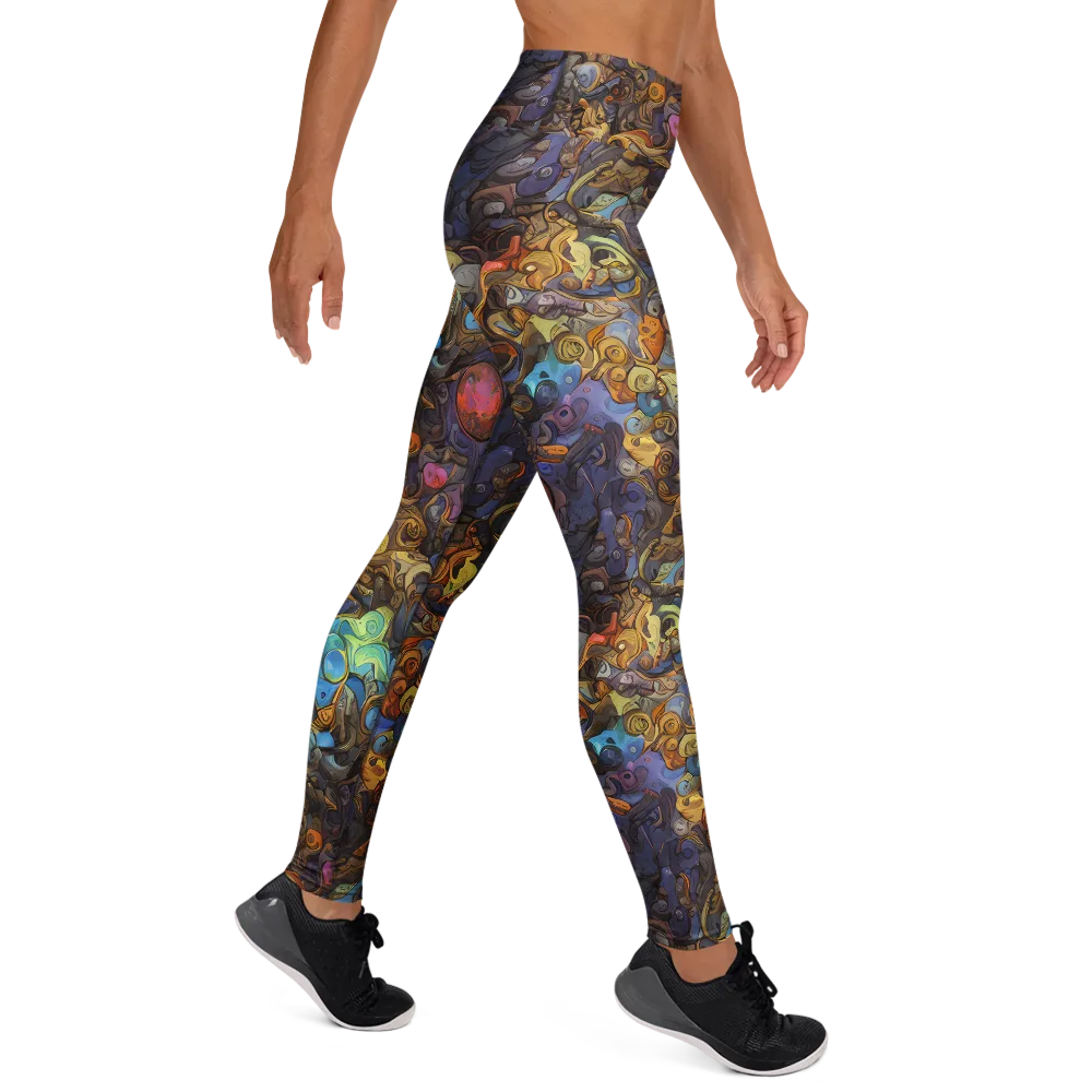 Electric Curio on Yoga Leggings — Right