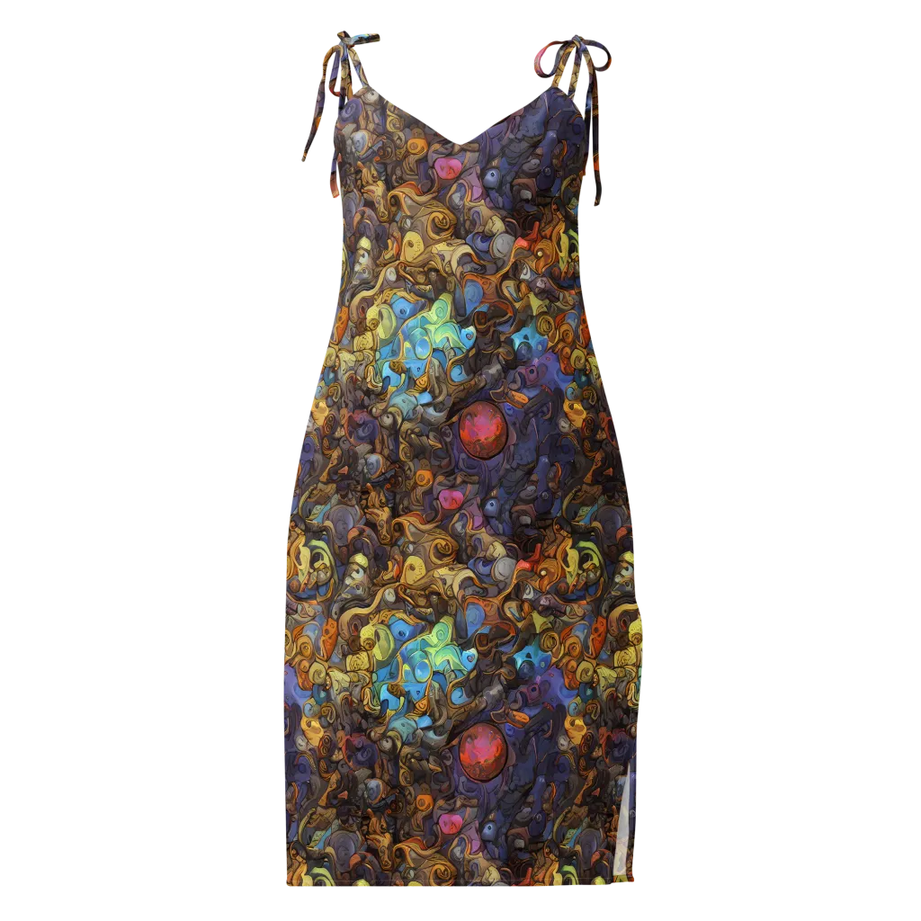 Electric Curio on Slip Dress — Front
