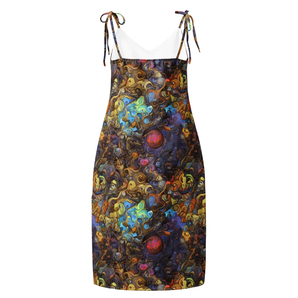 Electric Curio on Slip Dress — Back