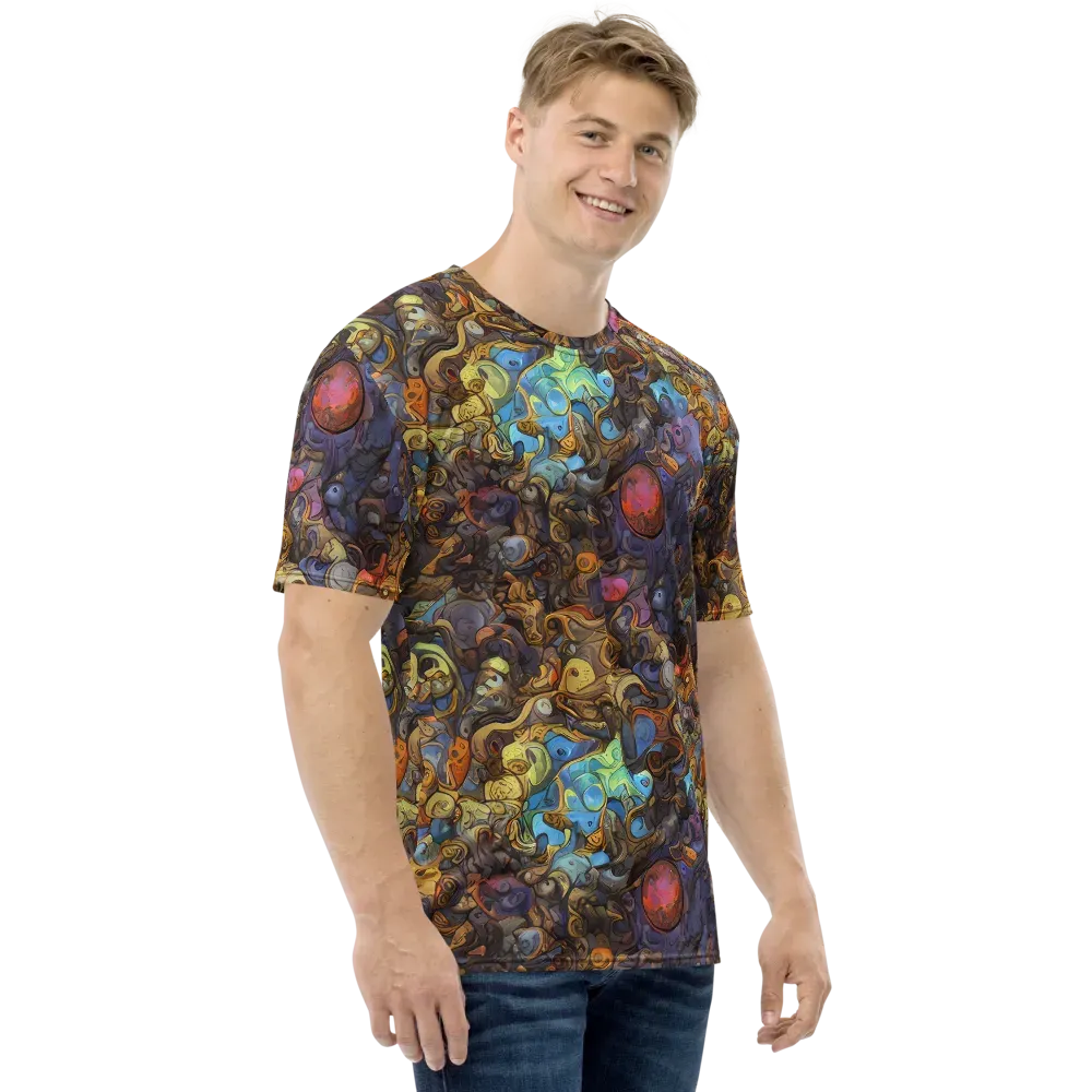 Electric Curio on Men's Crew Neck T-Shirt — Right