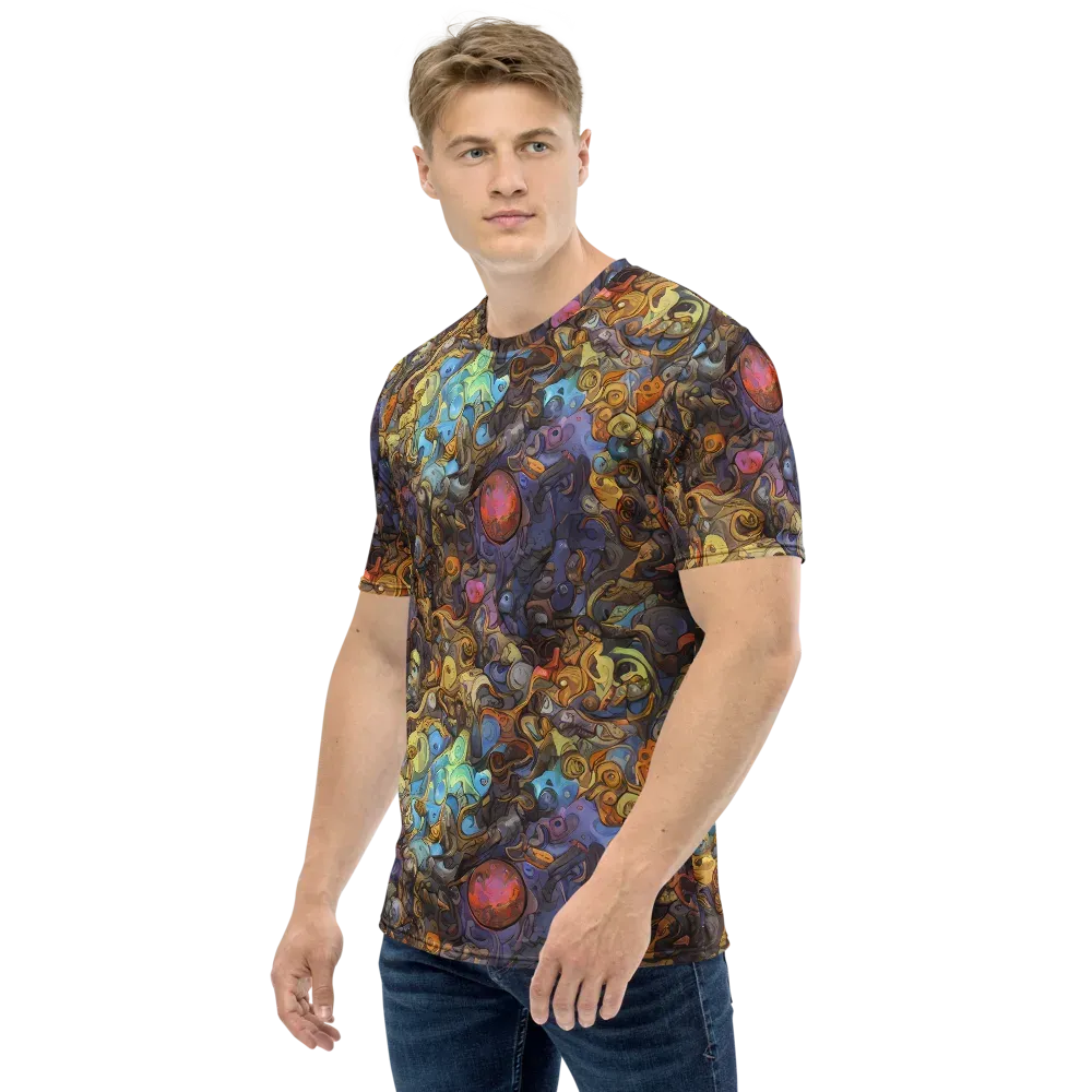 Electric Curio on Men's Crew Neck T-Shirt — Left