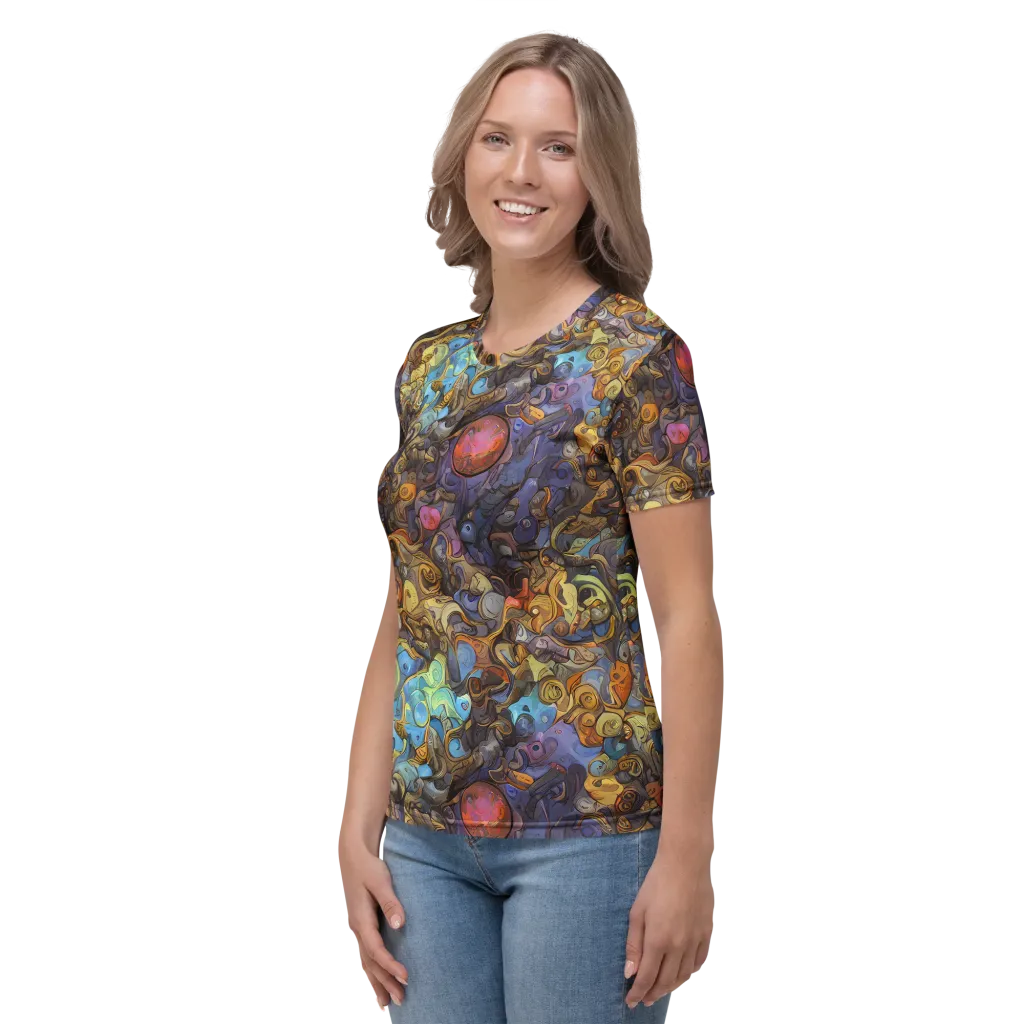 Electric Curio on Women's Crew Neck T-Shirt — Left