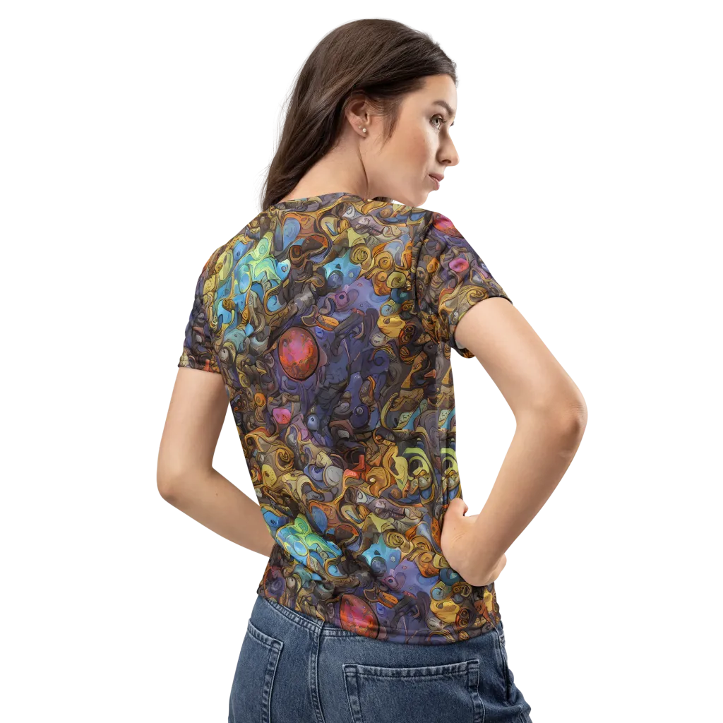 Electric Curio on Women's Crew Neck T-Shirt — Back