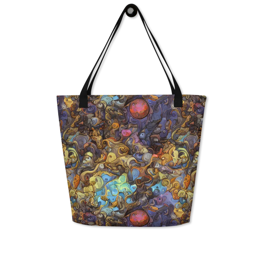 Electric Curio on Large Tote Bag W/ Pocket — Front