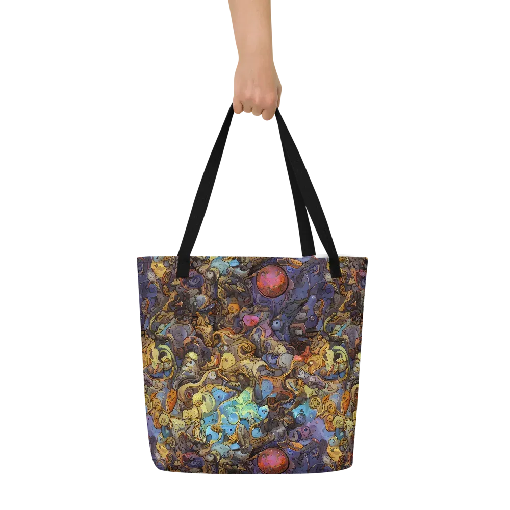 Electric Curio on Large Tote Bag W/ Pocket — Front