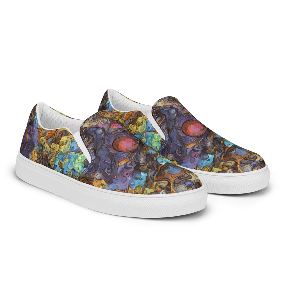 Electric Curio on Women's Slip-On Canvas Shoes — Right Front