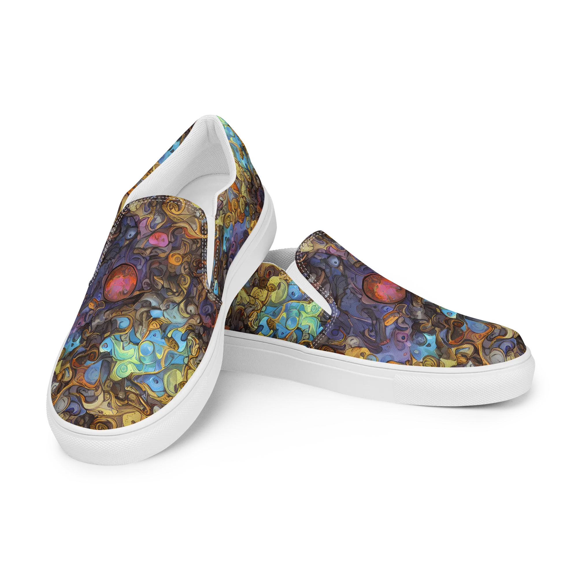 Electric Curio on Women's Slip-On Canvas Shoes — Left Front