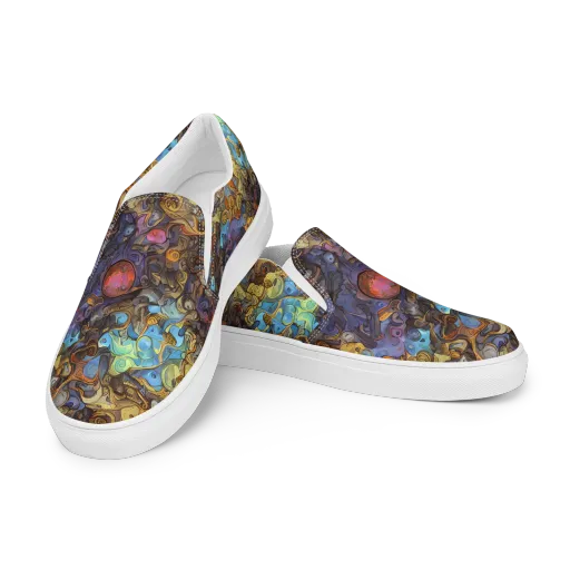 Electric Curio on a Women's Slip-On Canvas Shoes
