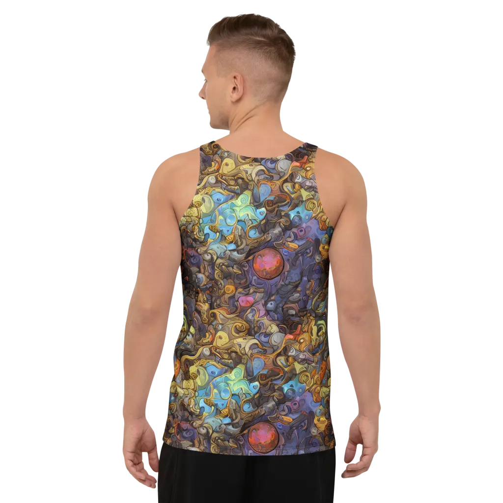Electric Curio on Men's Tank Top — Back