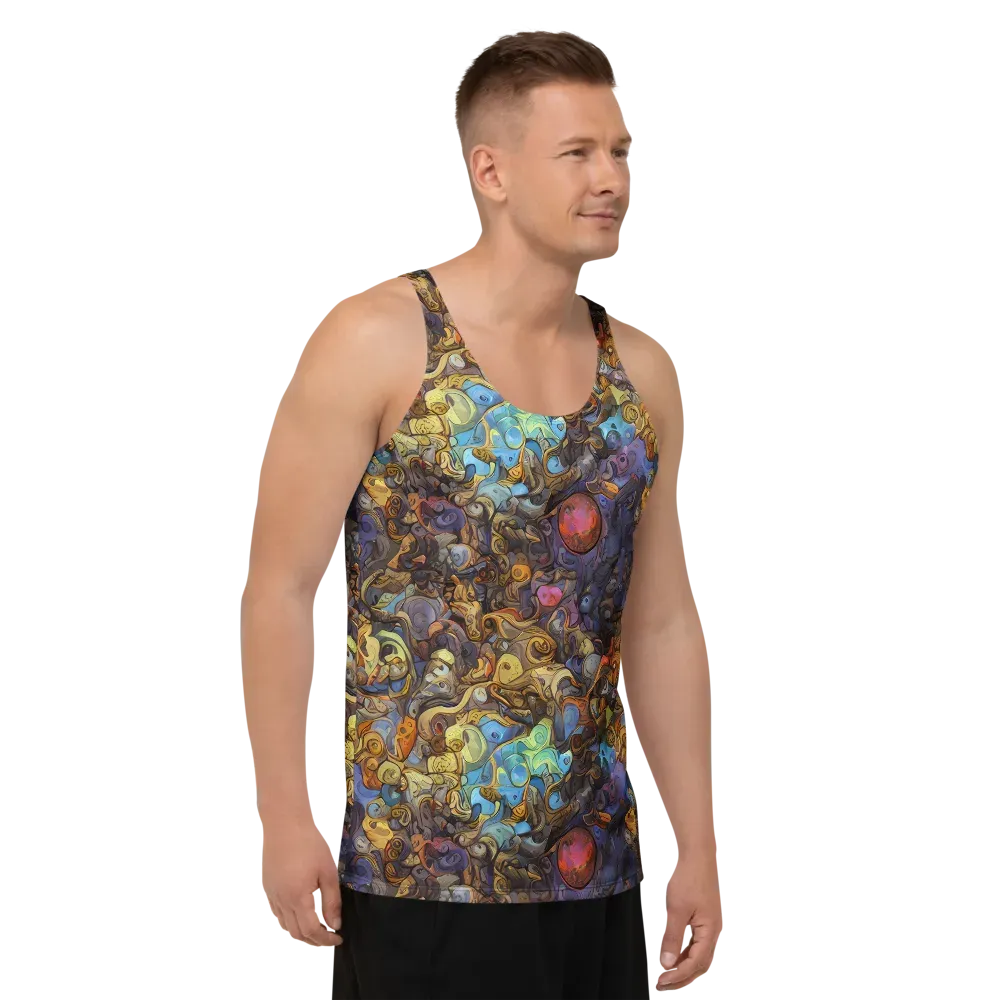Electric Curio on Men's Tank Top — Right Front
