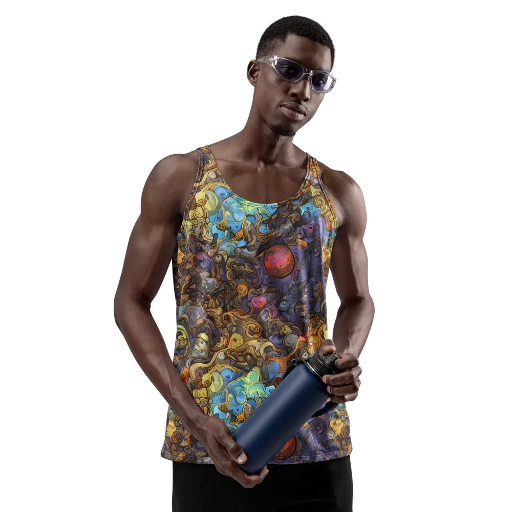 Electric Curio on Men's Tank Top — Front