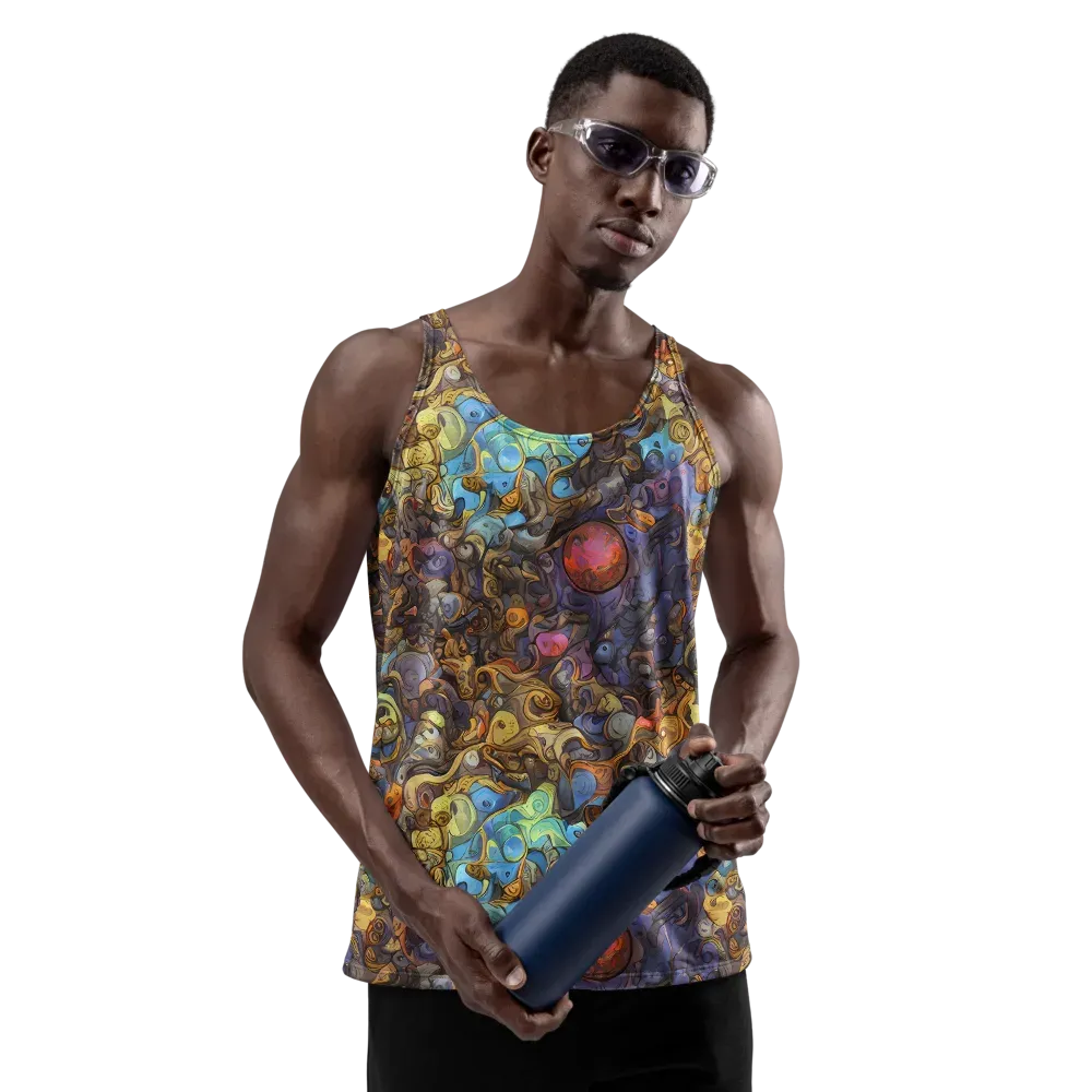 Electric Curio on Men's Tank Top — Front