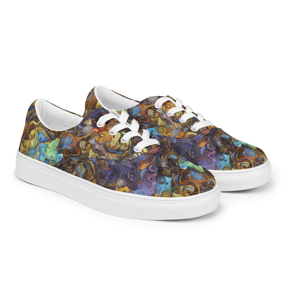 Electric Curio on Men's Lace-Up Canvas Shoes — Right Front