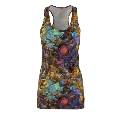 Electric Curio on a Racerback Dress