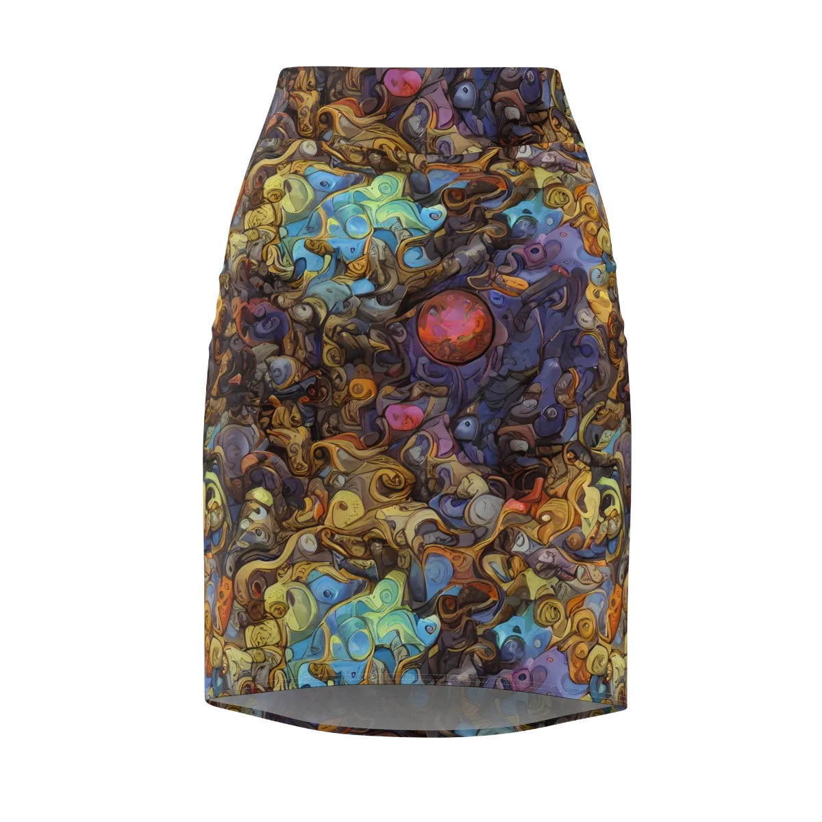 Electric Curio on Pencil Skirt — Front