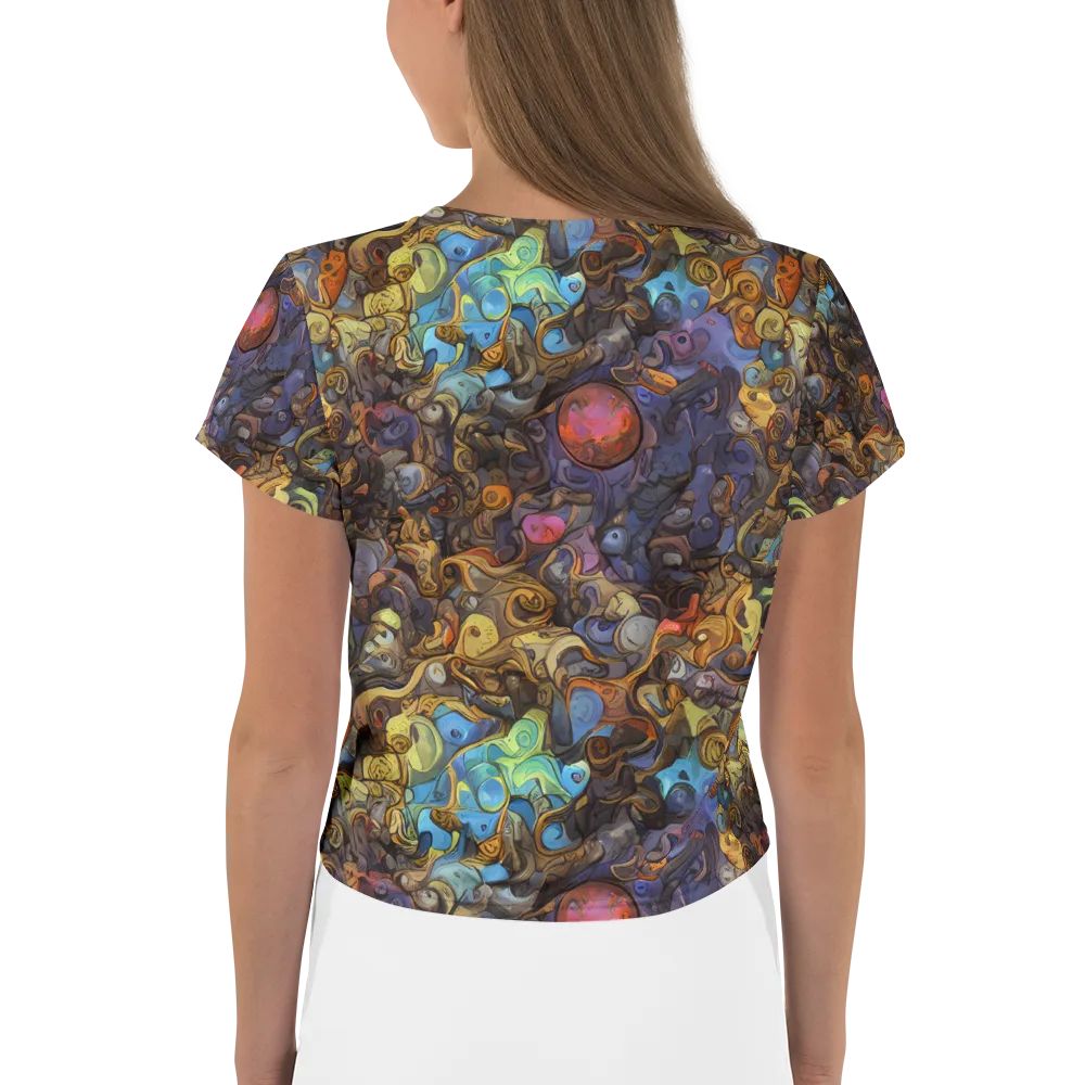 Electric Curio on Crop Tee — Back