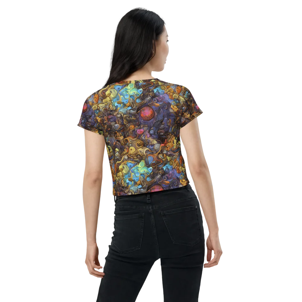 Electric Curio on Crop Tee — Back
