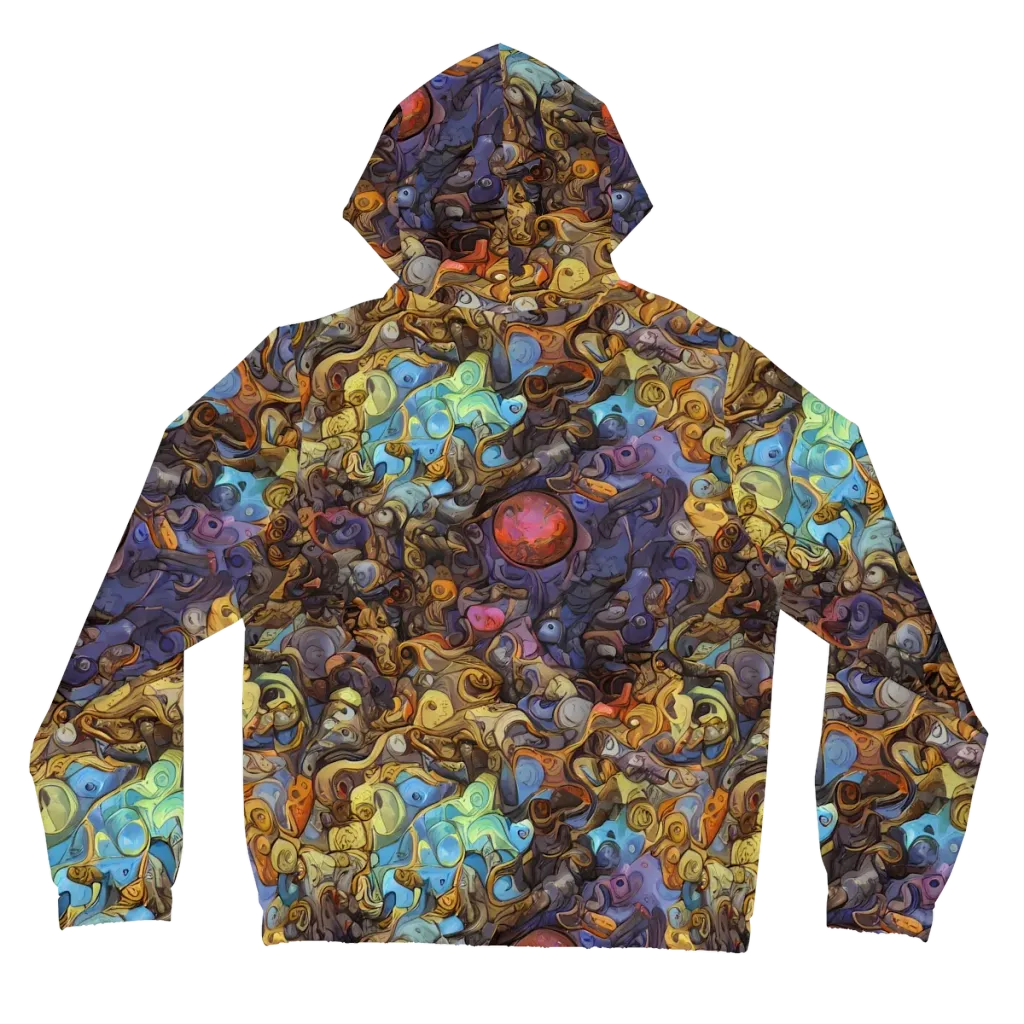 Electric Curio on Women's Full-Zip Hoodie — Back