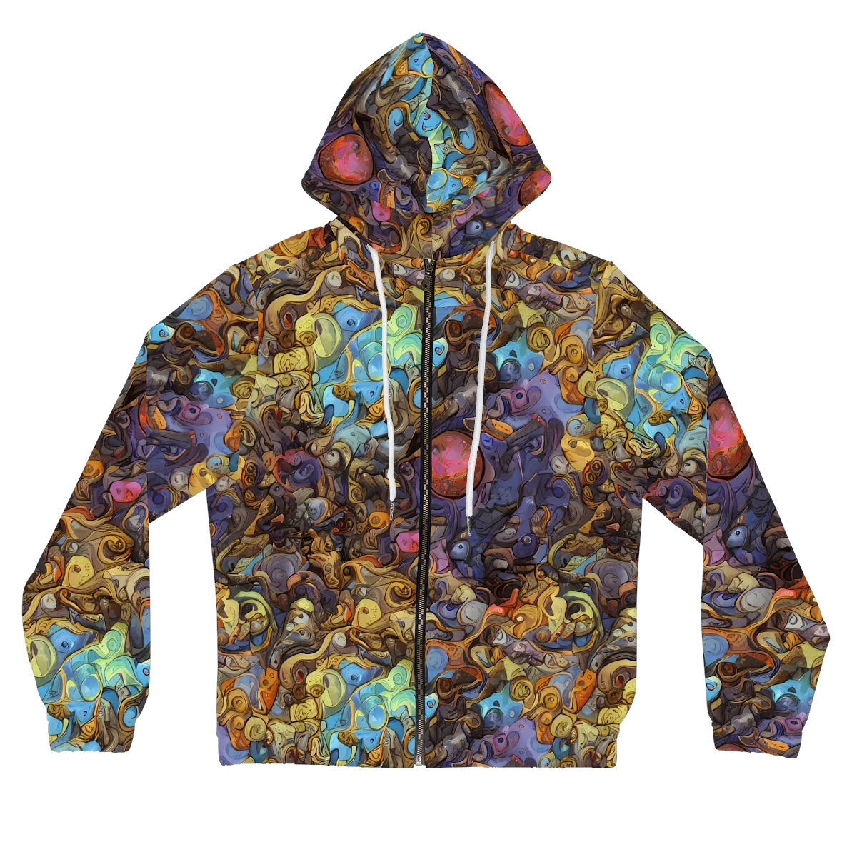 Electric Curio on Women's Full-Zip Hoodie — Front