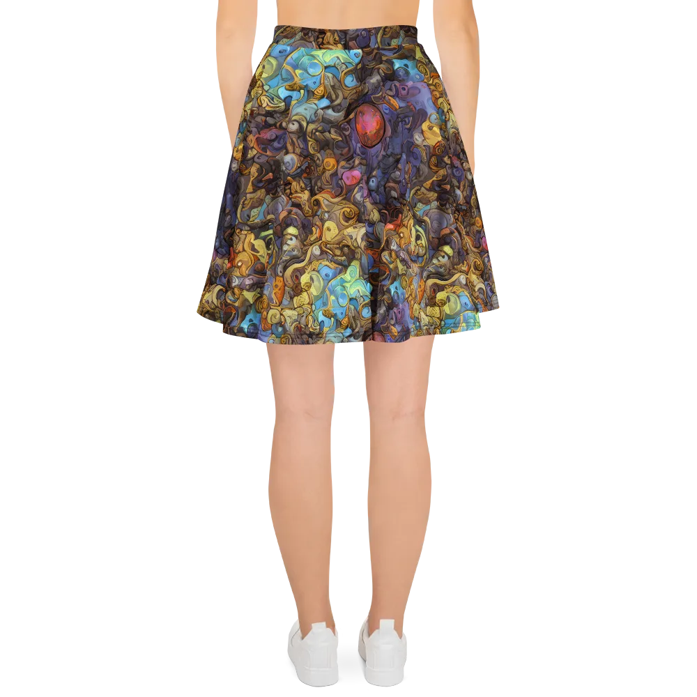 Electric Curio on Skater Skirt — Back